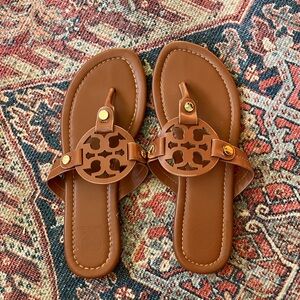 Tory Burch Tan Leather Sandals